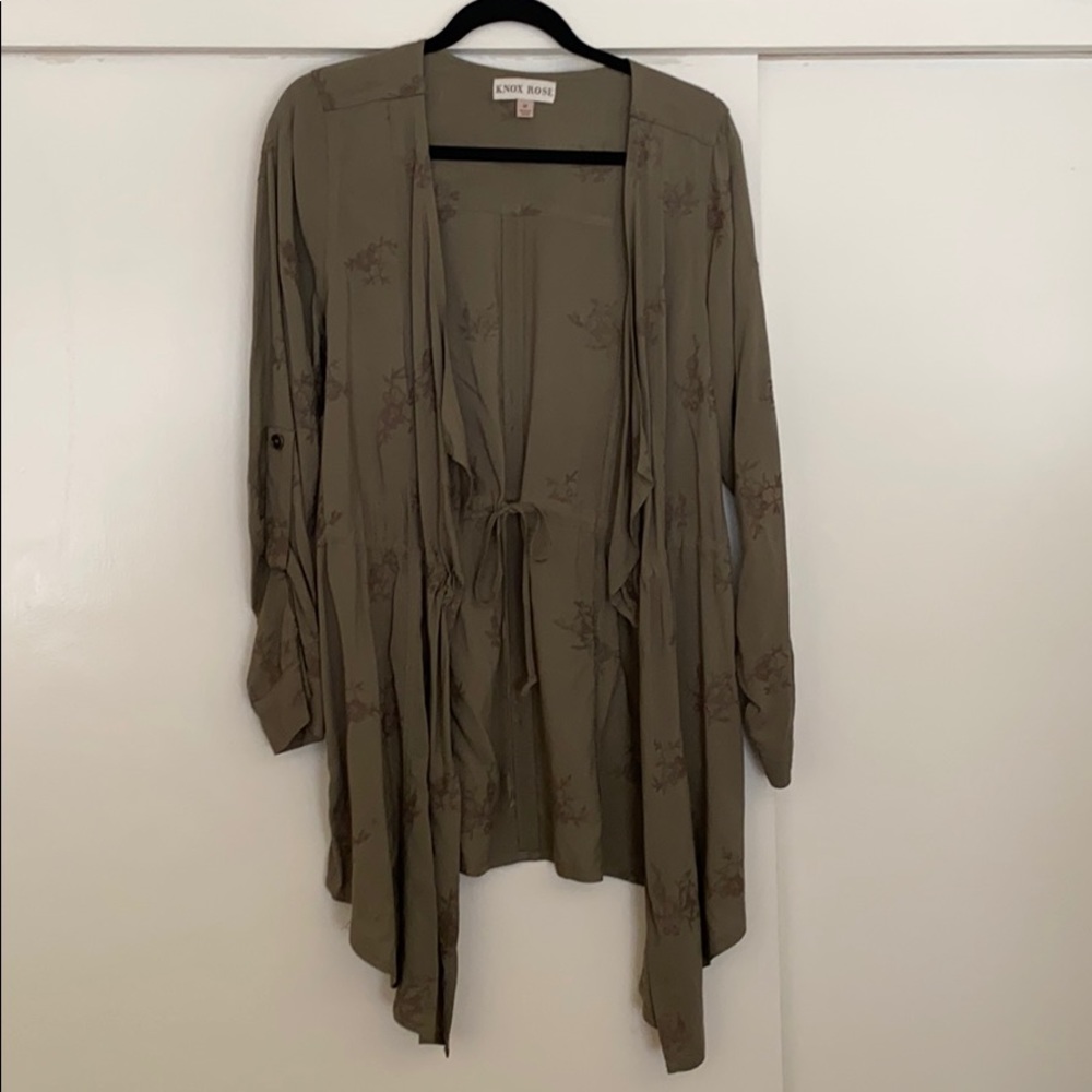 KNOX ROSE, Army Green Embroidered Jacket - Picture 2 of 8
